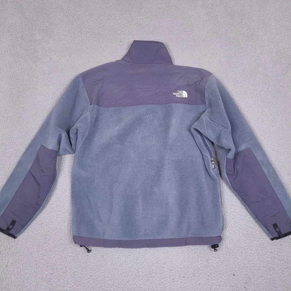 The North Face Denali Fleece Jacket Mens Small Blue Gray‎ Full Zip Polartec Coat
